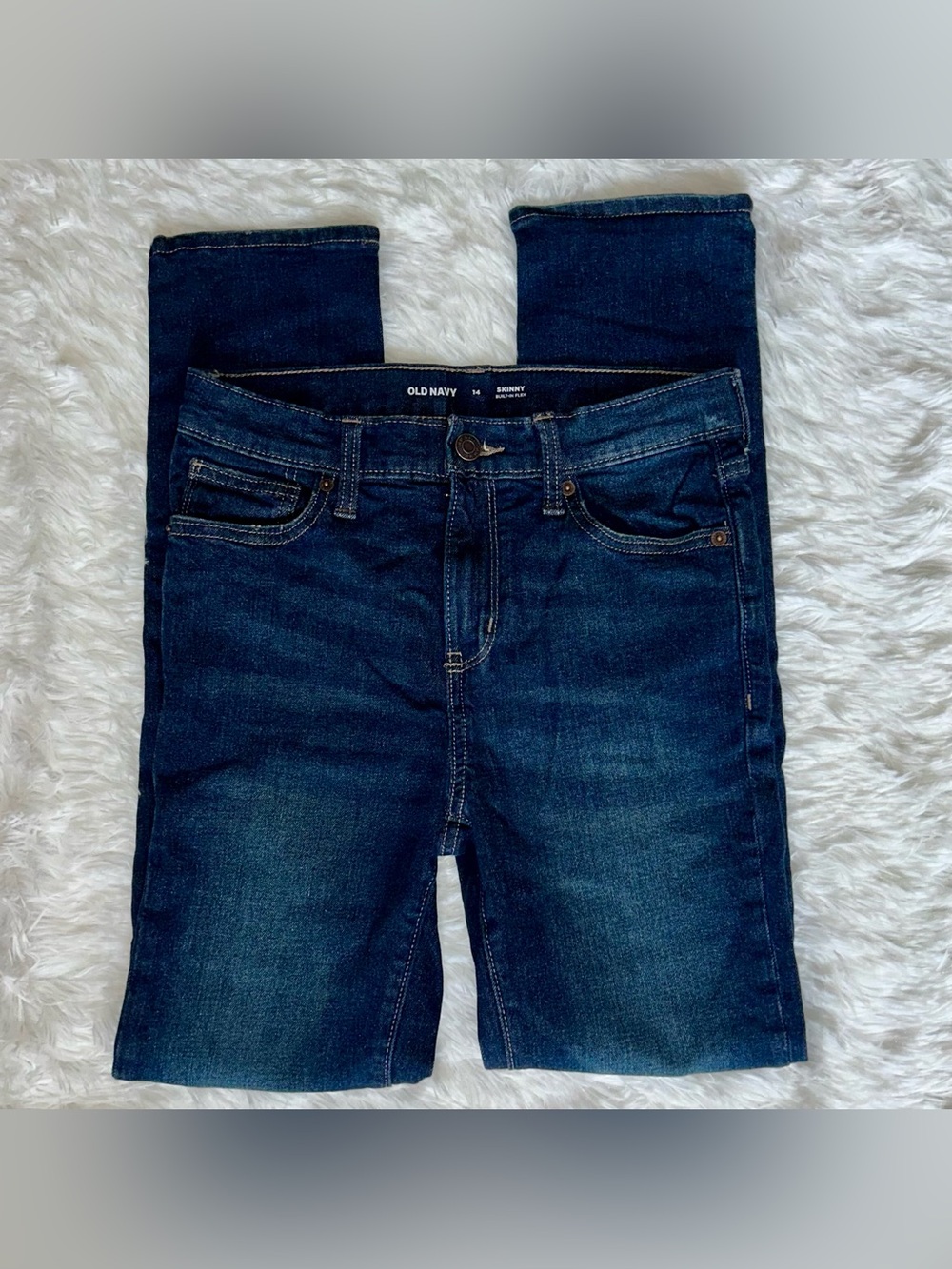 Old Navy Dark Blue Skinny Women’s Jeans - Boys 14